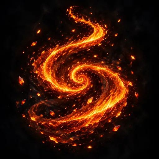 Traînée de flammes